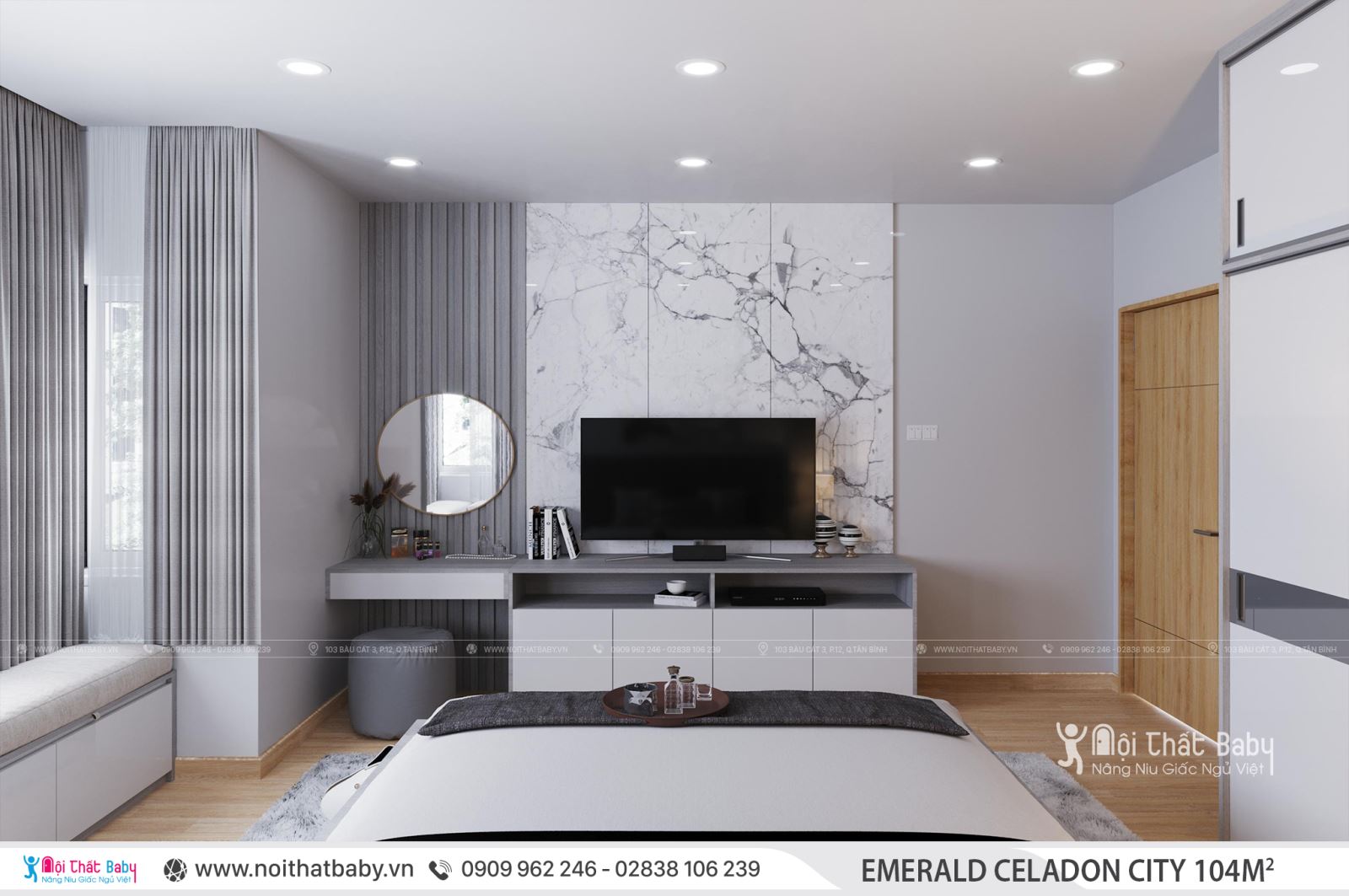 Tổng hợp các mẫu thiết kế nội thất Chung cư Emerald Celadon City